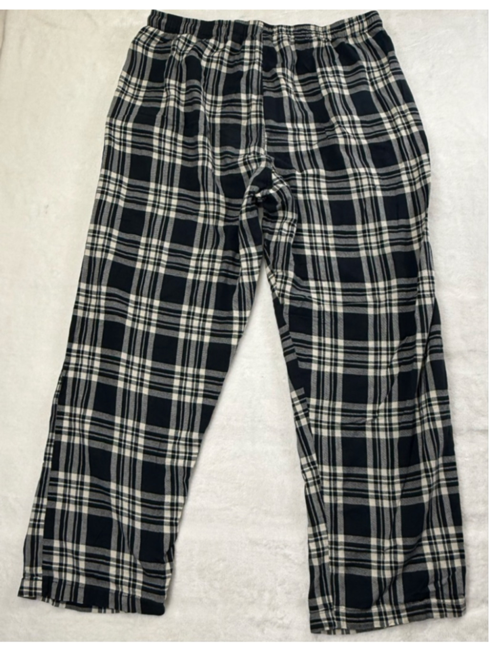 Men's Polo Ralph Lauren Plaid Pajama Pants XL Black White - Picture 6 of 11